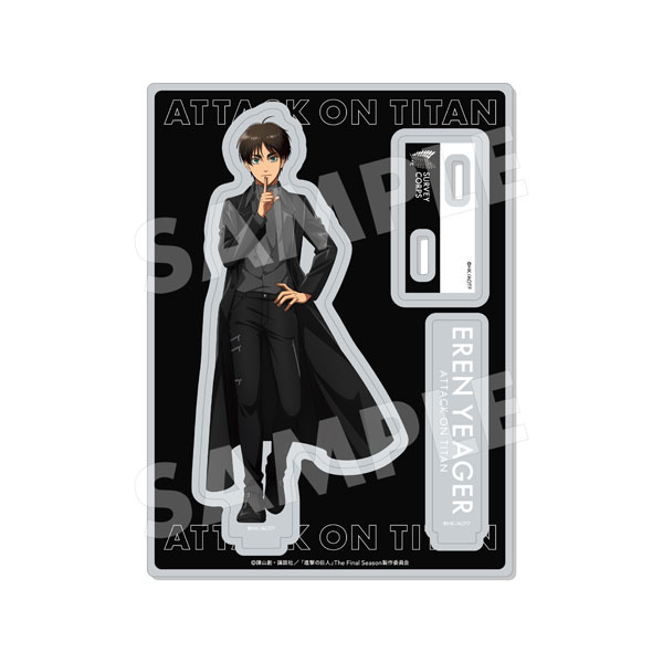 進撃の巨人 Black ＆ White ver. アクリルスタンド 01 エレン(Black