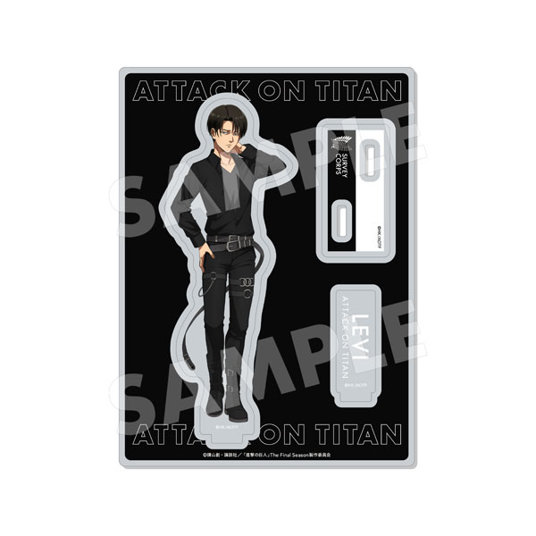 進撃の巨人 Black ＆ White ver. アクリルスタンド 02 リヴァイ(Black