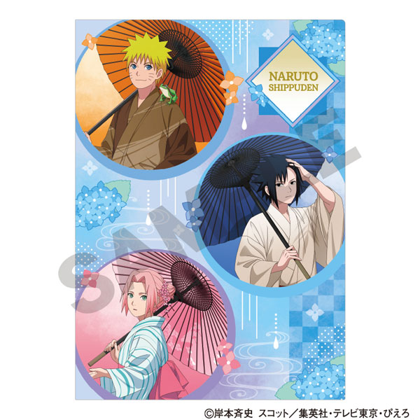NARUTO-ナルト- 疾風伝 シングルクリアファイル ナルト＆サスケ＆サクラ 五月雨[クラックス]《０６月予約》