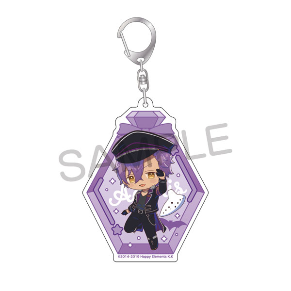 新品★あんスタ★UNDEAD【乙狩アドニス】アニカフェ★メタルチャーム あんさんぶるスターズ！！ きゃらとりあ アクリルキーホルダー 乙狩