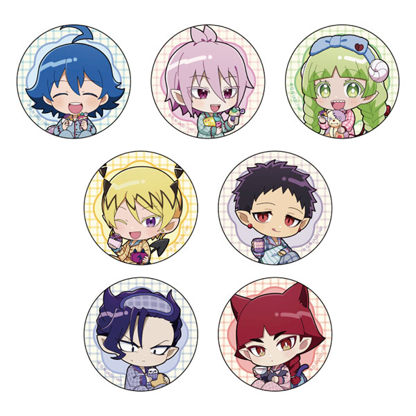 [魔入りました！入間くん]トレーディング缶バッジ(パジャマパーティー/ミニキャラ) 7個入りBOX