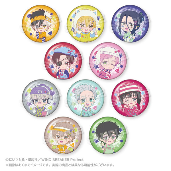 WIND BREAKER トレーディング缶バッジ vivid ver. 10個入りBOX