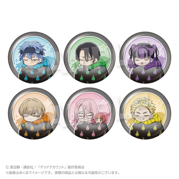 TVアニメ『デッドアカウント』 トレーディングふわみん缶バッジ 6個入りBOX