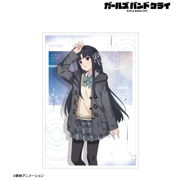 Awa Subaru In the Rain ver. drawn by the girl band Cry A3 matte processing poster [Alma Bianca]《August reservation》