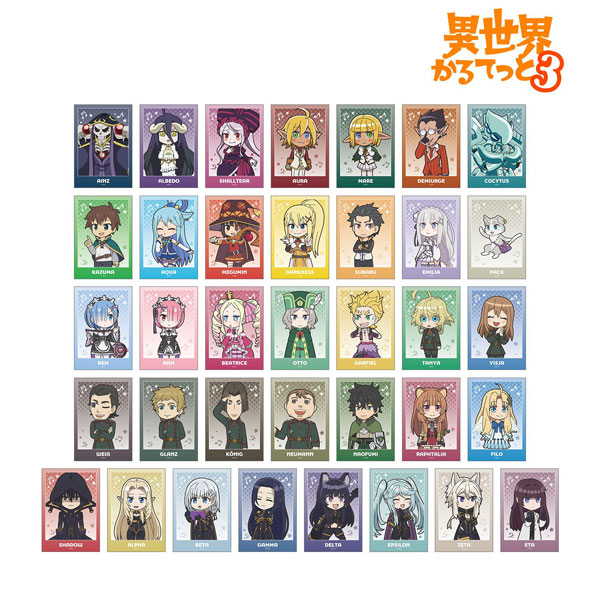 異世界かるてっと3 トレーディングブロマイド 36個入りBOX