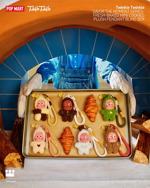 Twinkle Twinkle Savor the Moment シリーズ Fresh-baked Mini Cookies ぬいぐるみペンダント 6個入りBOX
