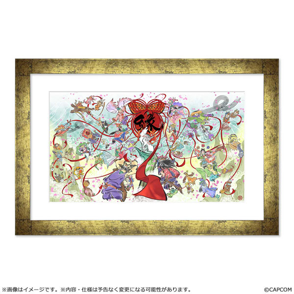 大神20周年記念アート 額装付きキャラファイングラフ[カプコン]《09