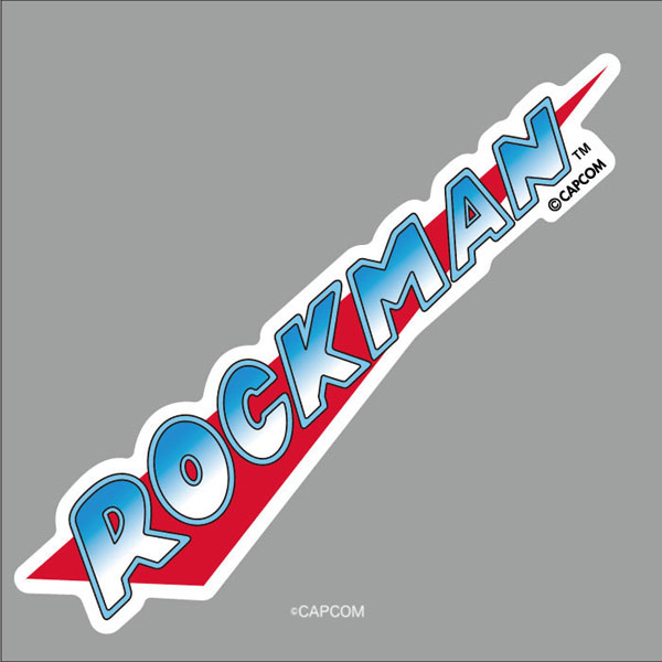 ROC-010 ロックマン ダイカットステッカー ロゴ[ゼネラルステッカー