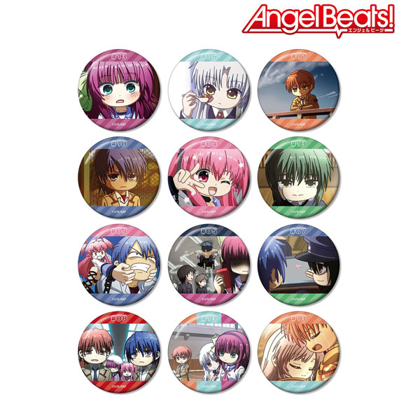 C90 Angel Beats!＆Charlotte　コラボ缶バッジ 缶バッジ「Angel Beats!」02/コンプリートBOX(全8種)(ミニキャラ