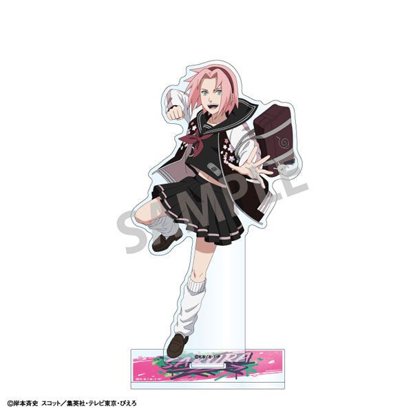 NARUTO-ナルト- 疾風伝 アクリルスタンド 春野サクラ 学園[カミオ