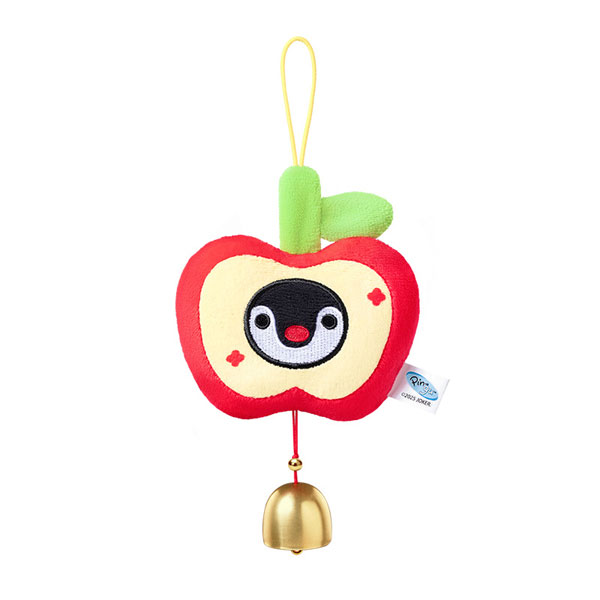 ピングー ウィッシュシリーズ アップル 鈴付きぬいぐるみキーホルダー