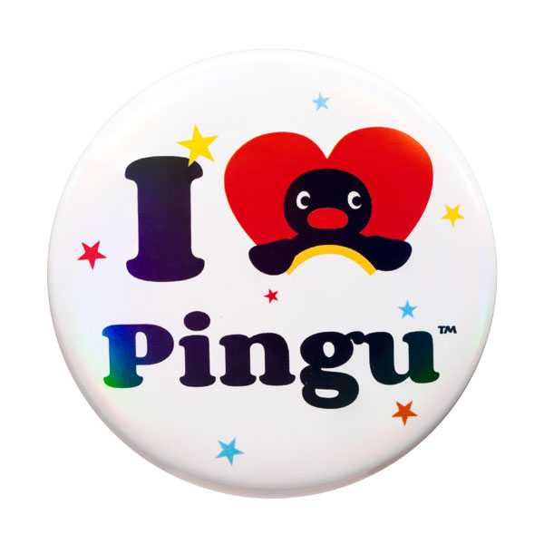 ピングー I love Pingu 缶バッジ[MarTUBE]《１０月仮予約》