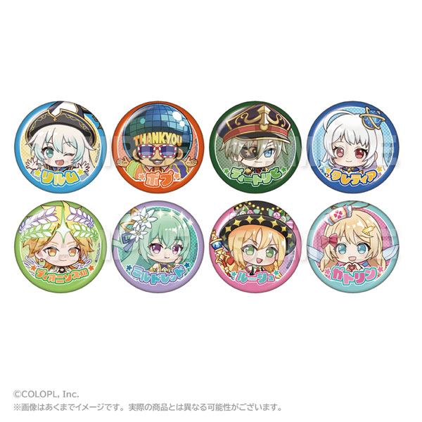 クイズRPG 魔法使いと黒猫のウィズ トレーディング缶バッジB (ミニキャラver.) 8個入りBOX