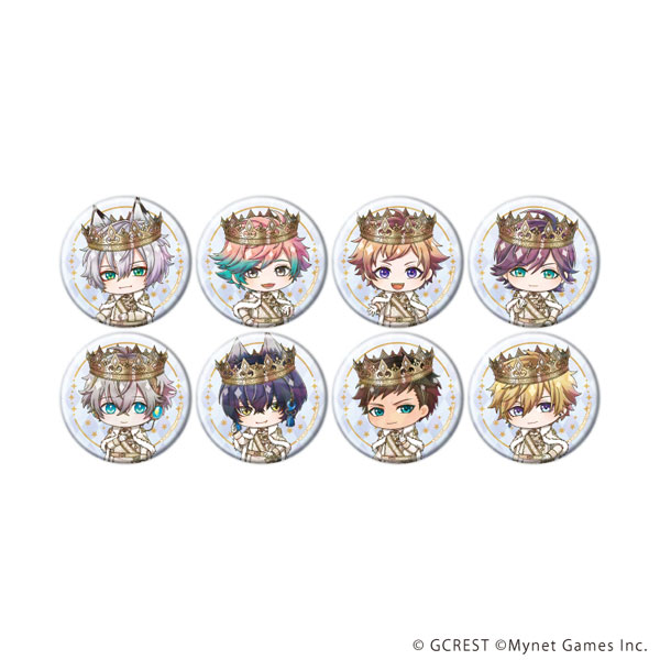 ホログラム缶バッジ(57mm)「夢王国と眠れる100人の王子様」22/ミニキャライラスト 8個入りBOX