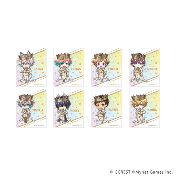 アクリルカード「夢王国と眠れる100人の王子様」17/ミニキャライラスト 8個入りBOX