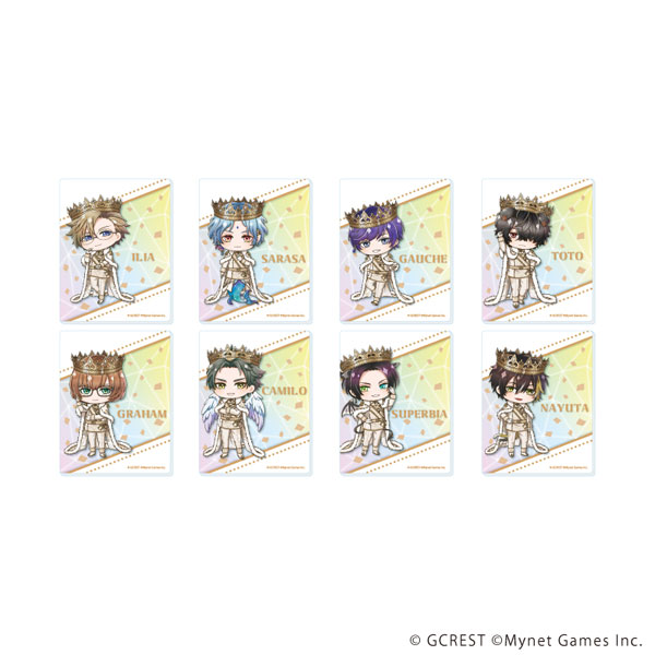 アクリルカード「夢王国と眠れる100人の王子様」18/ミニキャライラスト 8個入りBOX