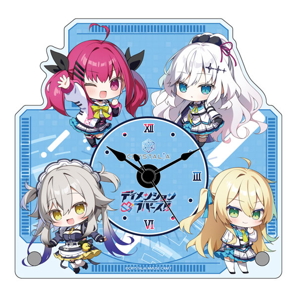 ディメンション凸ラバース！！ テーブルクロック（再販）[みどびよ