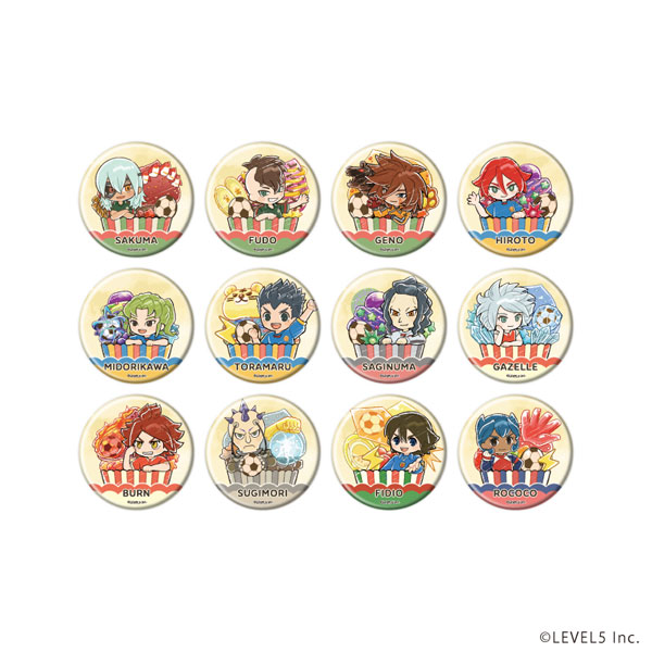 缶バッジ「イナズマイレブン」02/スイーツver. グラフアートイラスト