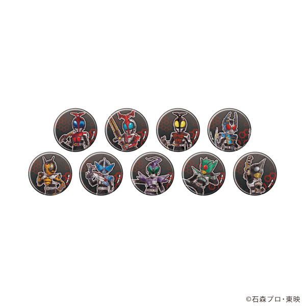 缶バッジ「仮面ライダーカブト」02/グラフアートイラスト 9個入りBOX