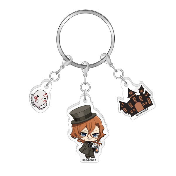文豪ストレイドッグス 3連アクリルキーホルダー Ghost House ver. 中原中也[キャラバン]《０７月予約》