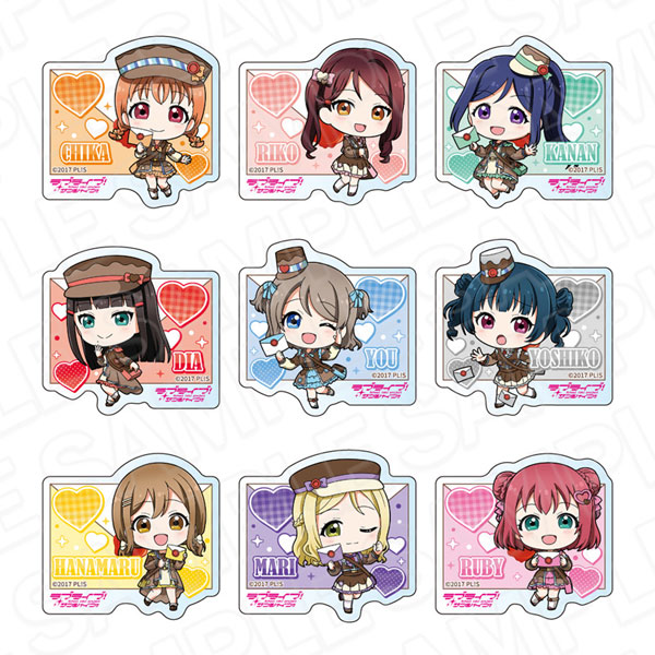 ラブライブ！サンシャイン！！ アクリルバッジ メッセンジャー デフォルメ ver. 9個入りセット