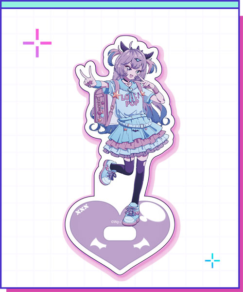 NEEDY GIRL OVERDOSE アクリルスタンド パープル・ロリポップ(みろん