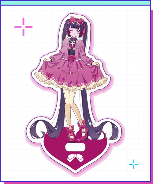 妹ちゃんFANBOX支援者限定　ぱんのみみ　うた　ぱん　アクスタ NEEDY GIRL OVERDOSE アクリルスタンド 獄薔薇美血華(みろん先生ver