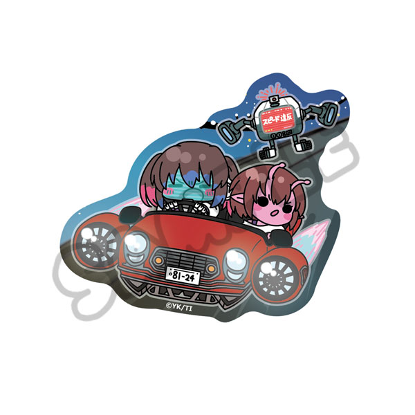 ミルキーサブウェイ カート マックス マキナ チハル アカネ カナタ リョーコ アニメ『銀河特急 ミルキー☆サブウェイ』 クリアカードステッカー