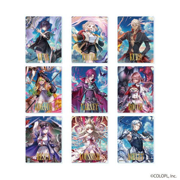 アクリルカード「白猫プロジェクト」04/公式イラスト 9個入りBOX[A3