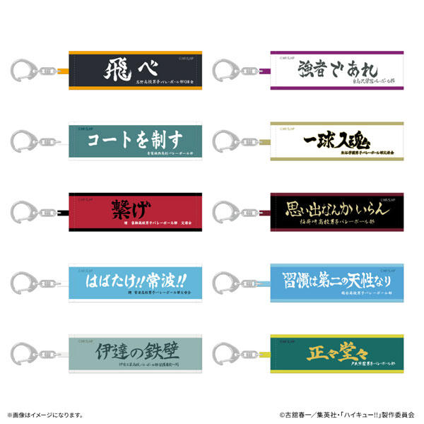 ハイキュー！！ トレーディング横断幕キーホルダー 10個入りBOX