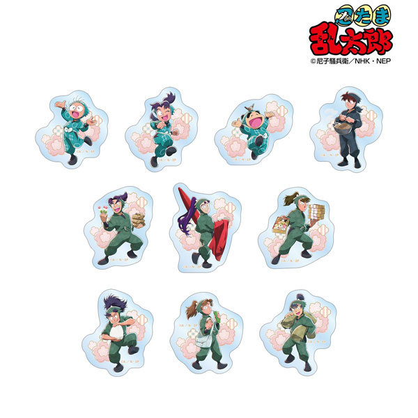 忍たま乱太郎 描き下ろし 楽しいお花見の段ver. トレーディングクリアダイカットステッカー ver.B 10個入りBOX[アルマビアンカ]《０８月予約》