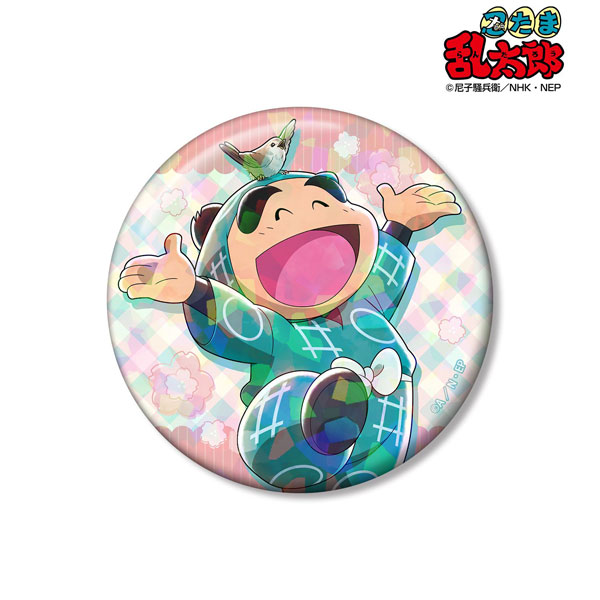 忍たま乱太郎 描き下ろし 福富しんべヱ 楽しいお花見の段ver. 75mmホログラム缶バッジ[アルマビアンカ]《０８月予約》