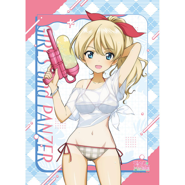 [ガールズ＆パンツァー 最終章]描き下ろしB2タペストリー(ダージリン/水鉄砲 日焼けVer.)[カーテン魂]《０８月予約》
