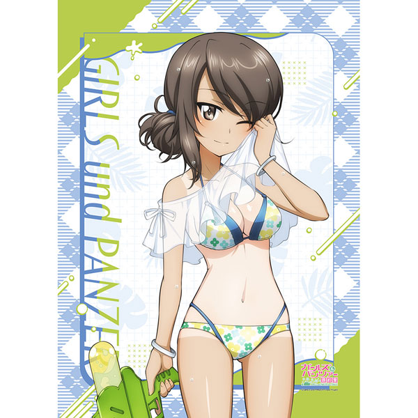 [ガールズ＆パンツァー 最終章]描き下ろしB2タペストリー(ミカ/水鉄砲 日焼けVer.)[カーテン魂]《０８月予約》