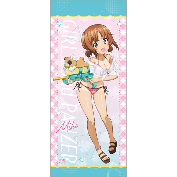 [ガールズ＆パンツァー 最終章]描き下ろし特大タペストリー(西住みほ/水鉄砲 日焼けVer.)[カーテン魂]《０８月予約》