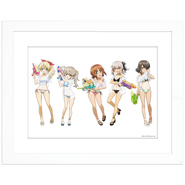 [ガールズ＆パンツァー 最終章]描き下ろしキャラファイングラフ(水鉄砲 日焼けVer.)A4[カーテン魂]《０８月予約》