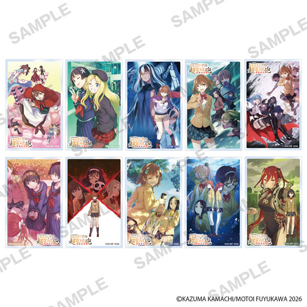 Comic “A Certain Scientific Super Electromagnetic Gun” Trading Acrylic Card B 10 Pack BOX [KADOKAWA] “August Reservation”