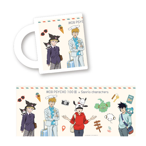 モブサイコ100 III × サンリオキャラクターズ(Travel Series) マグカップ[KThingS]《発売済・在庫品》