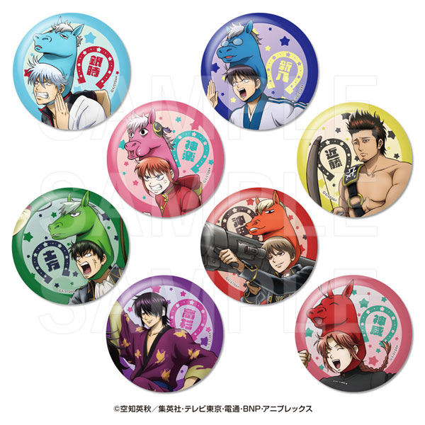 銀魂 レア 缶バッジ8個セット 銀魂』トレーディングメタリック缶バッジ 8個入りBOX[イーディス