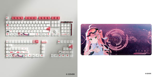 HYTE Sakura Miko Keycap White + Mouse Padホロライブ所属「さくら