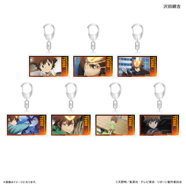 家庭教師ヒットマンREBORN！ だけキー 沢田綱吉だけトレーディングアクリルキーホルダー 7個入りBOX