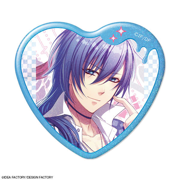 Glass Heart Princess ぷくっとバッジコレクション 京子 幸斗 Glass Heart Princess ハート型ホログラム缶バッジ デザイン03(烏丸幸