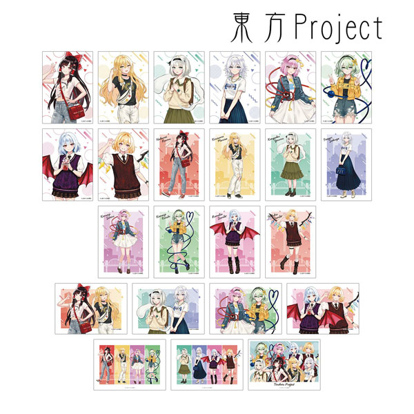東方Project 松本能人イラスト 現代風ファッションver. vol.2 トレーディングブロマイド 23個入りBOX