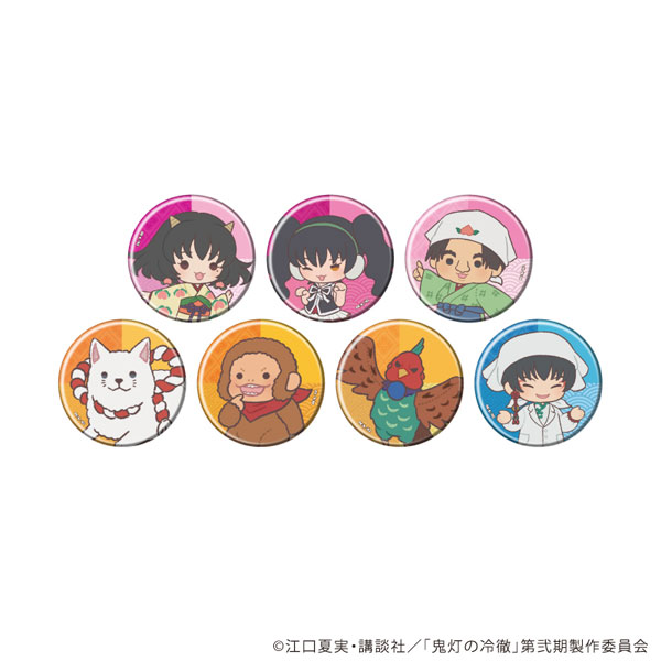 缶バッジ「TVアニメ『鬼灯の冷徹』」08/ぽてぬいアート 7個入りBOX