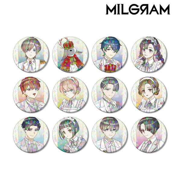 MILGRAM -ミルグラム- 描き下ろし 6th Anniversary ver. トレーディングホログラム缶バッジ 12個入りBOX[アルマビアンカ]《０８月予約》