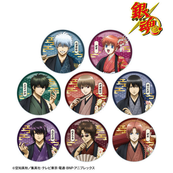 銀魂 描き下ろし 片面花柄和装ver. トレーディングアクリルコースター 8個入りBOX[アルマビアンカ]《０９月予約》
