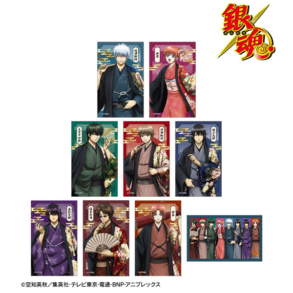 銀魂 描き下ろし 片面花柄和装ver. トレーディングコンパクトクリアシート 9個入りBOX[アルマビアンカ]《０９月予約》