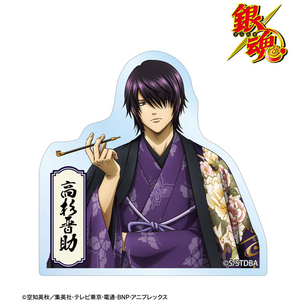 銀魂 描き下ろし 高杉晋助 片面花柄和装ver. ダイカットステッカー[アルマビアンカ]《０９月予約》