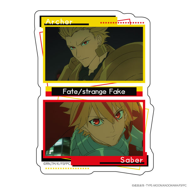 TVアニメ『Fate/strange Fake』 ダイカットステッカー セイバー＆アーチャー[ATFES]《０７月予約》