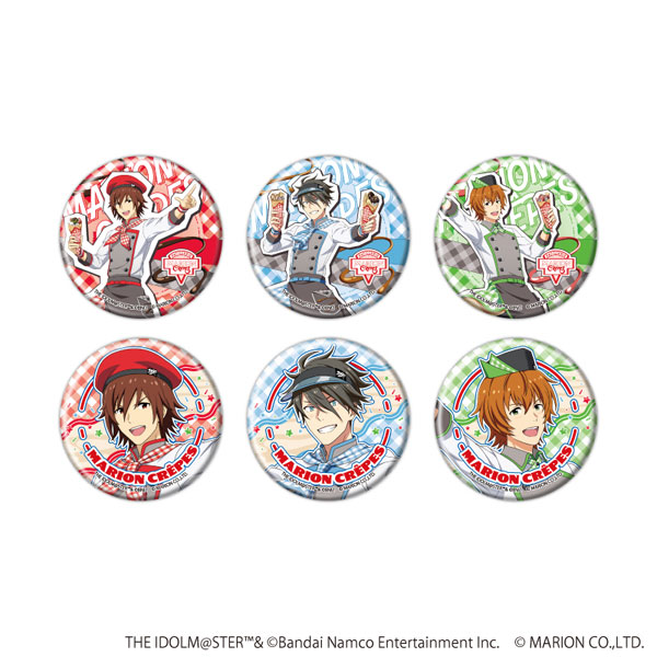 缶バッジ「アイドルマスター SideM」41/クレープ屋ver. 描き下ろしイラスト 6個入りBOX